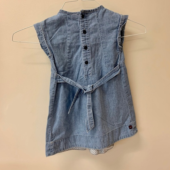 tea Collection, 2T Girls Denim Dress, chambray - Picture 2 of 3